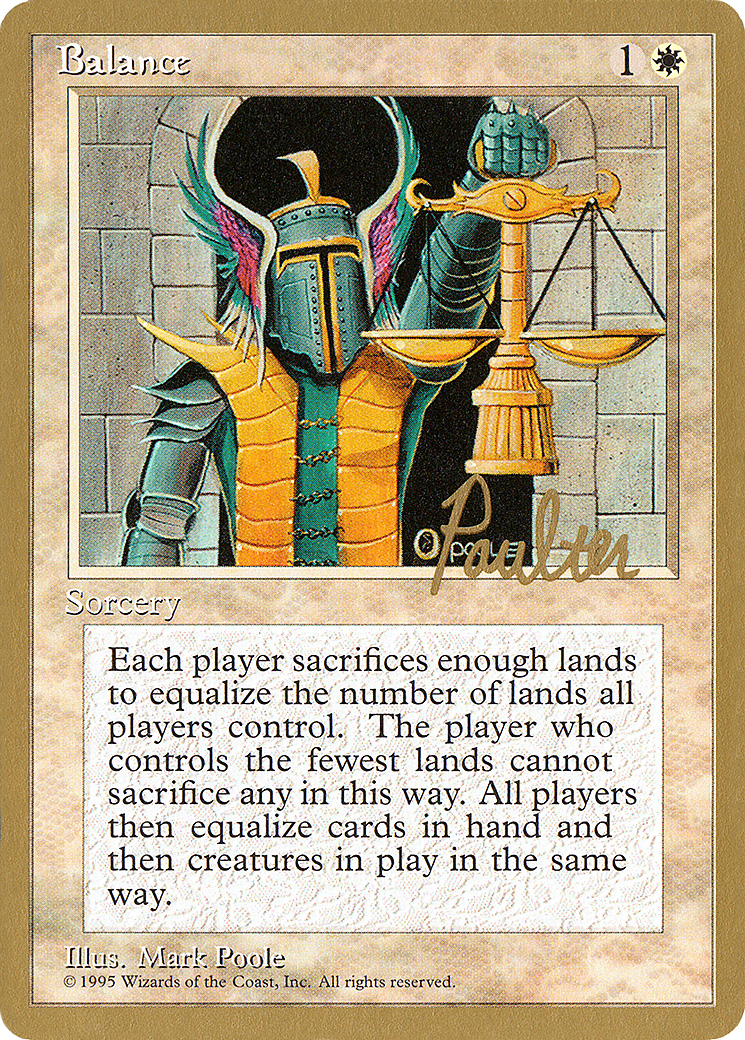 Image of Balance (Preston Poulter) [Pro Tour Collector Set]