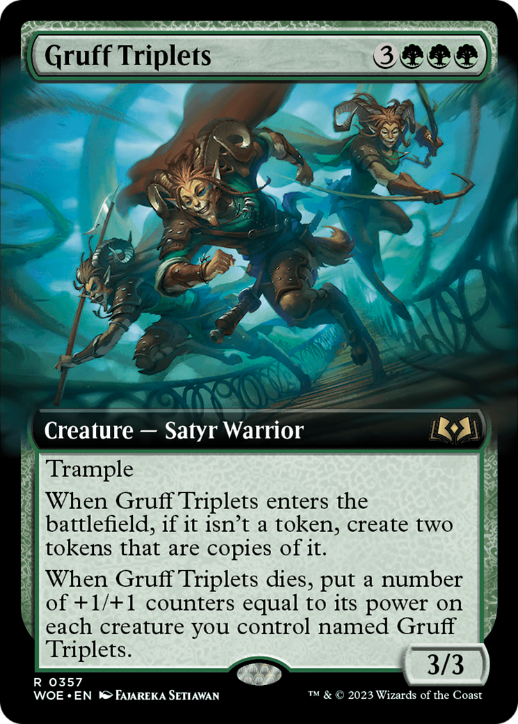 Image of Gruff Triplets (Extended Art) [Wilds of Eldraine]
