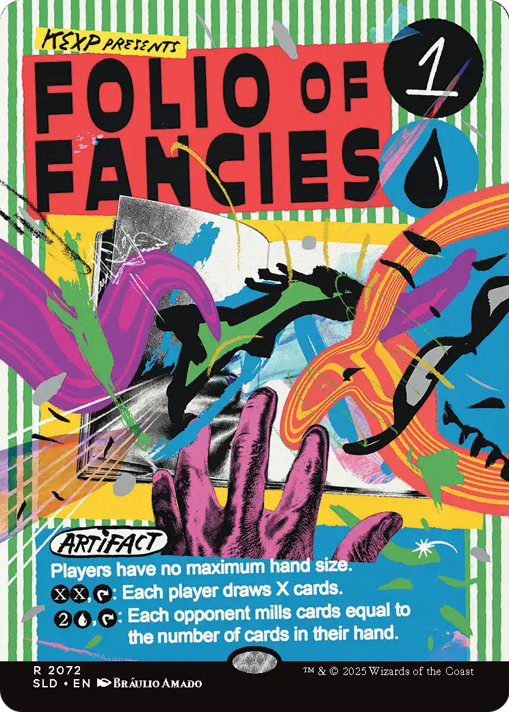 Image of Folio of Fancies (SLD-2072) - Secret Lair Drop (Borderless) Foil
