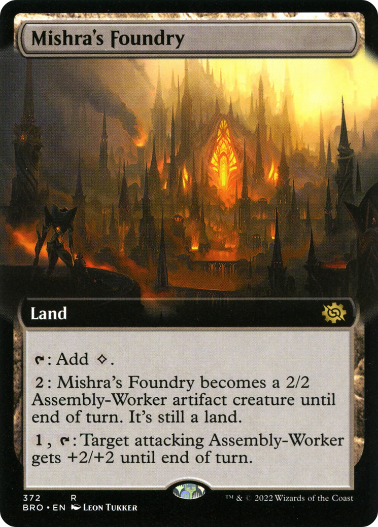 Image of Mishra's Foundry (Extended Art) [The Brothers' War]