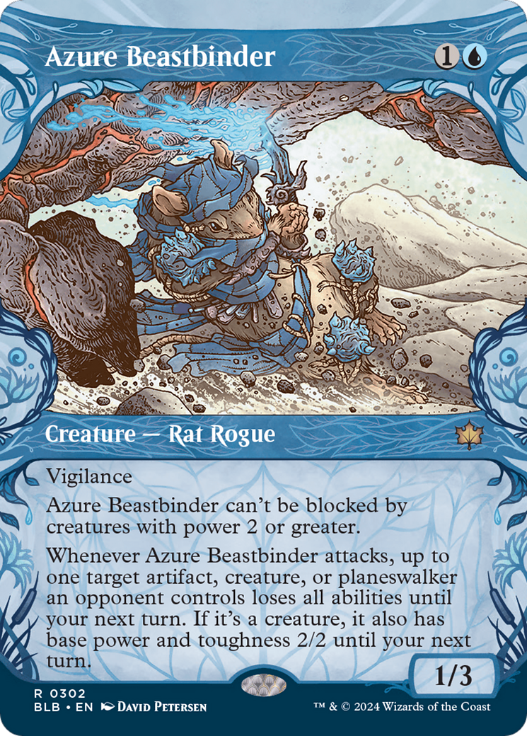 Image of Azure Beastbinder (Showcase) [Bloomburrow]