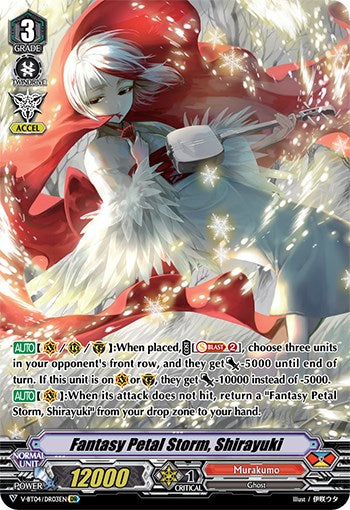 Image of Fantasy Petal Storm, Shirayuki (V-BT04/DR03EN) [Vilest! Deletor]
