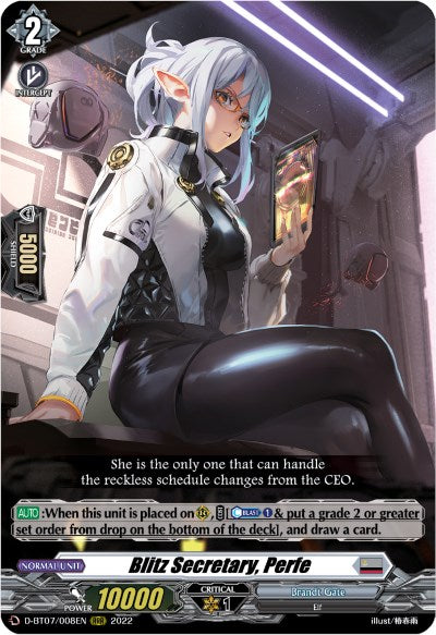 Image of Blitz Secretary, Perfe (D-BT07/008EN) [Raging Flames Against Emerald Storm]