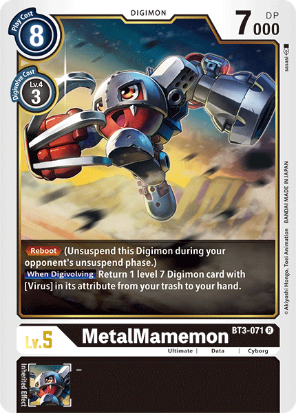 Image of MetalMamemon [BT3-071] [Release Special Booster Ver.1.5]