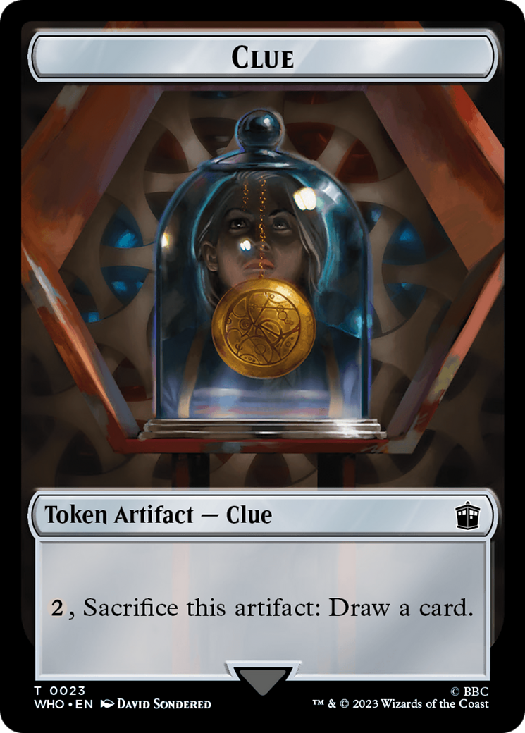 Image of Alien // Clue (0023) Double-Sided Token [Doctor Who Tokens]