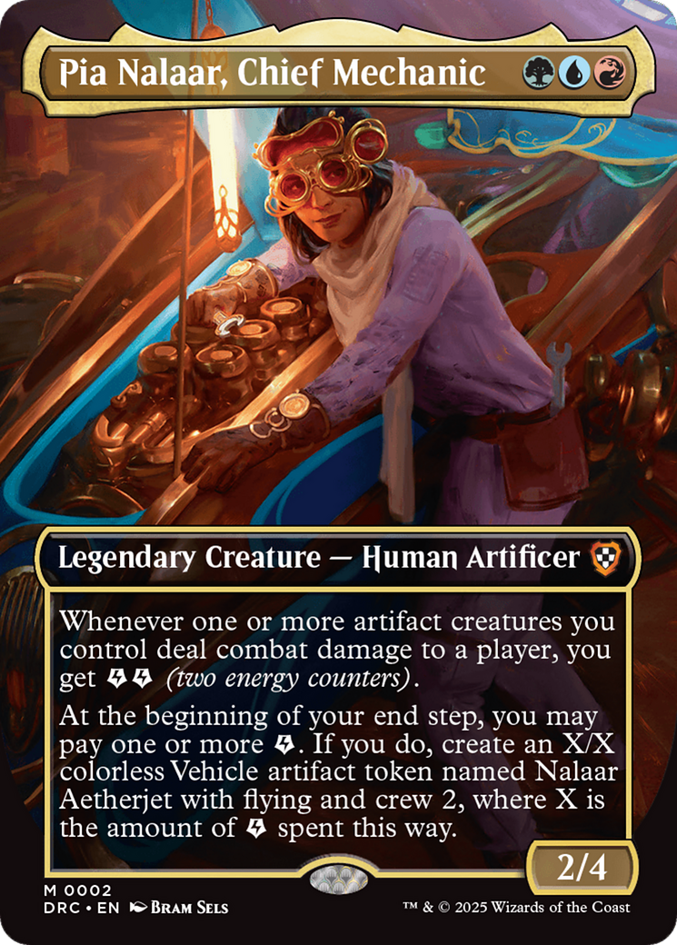 Image of Pia Nalaar, Chief Mechanic (Borderless) [Aetherdrift Commander]