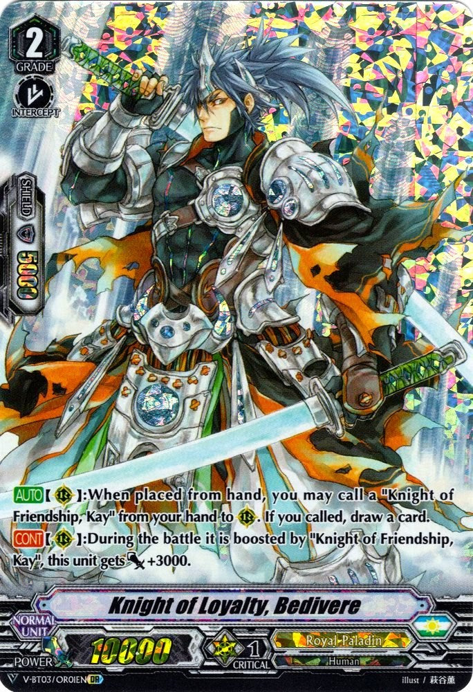 Image of Knight of Loyalty, Bedivere (V-BT03/OR01EN) [Miyaji Academy CF Club]
