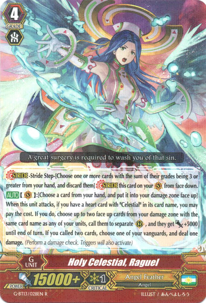 Image of Holy Celestial, Raguel (G-BT13/028EN) [Ultimate Stride]