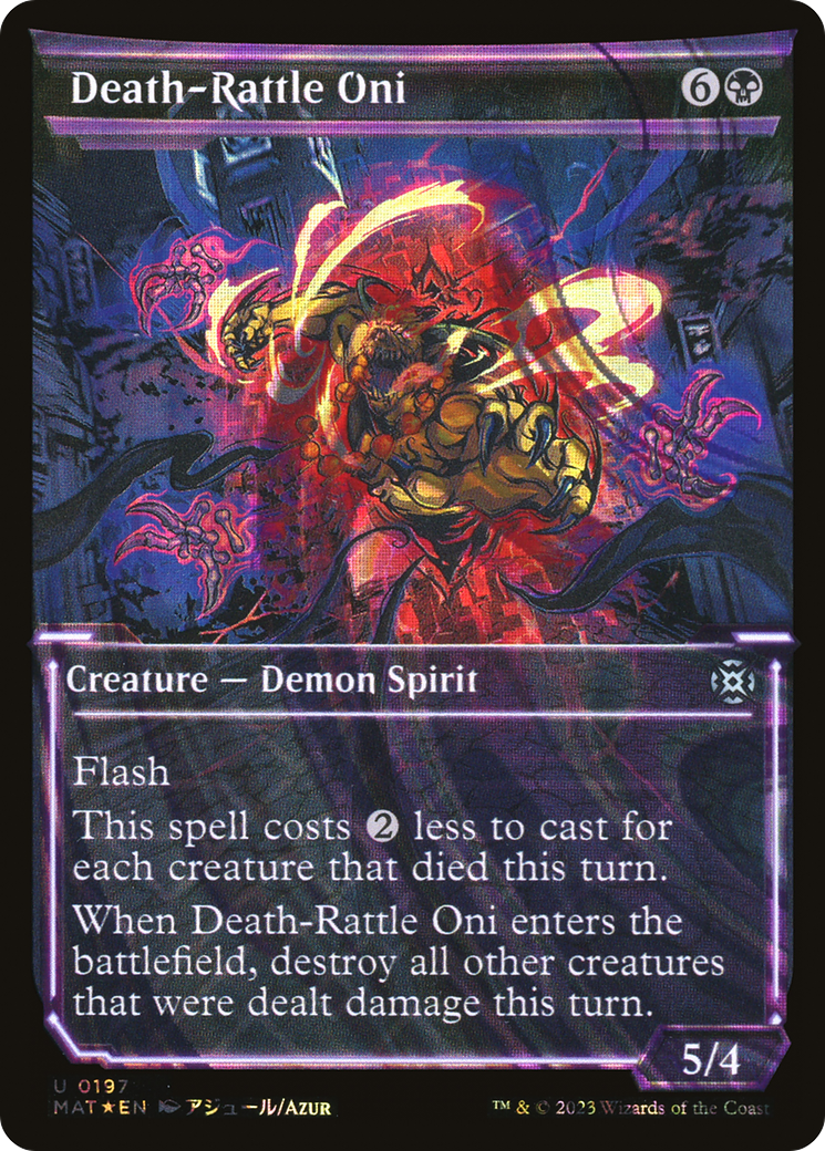 Image of Death-Rattle Oni (Showcase Halo Foil) [March of the Machine: The Aftermath]