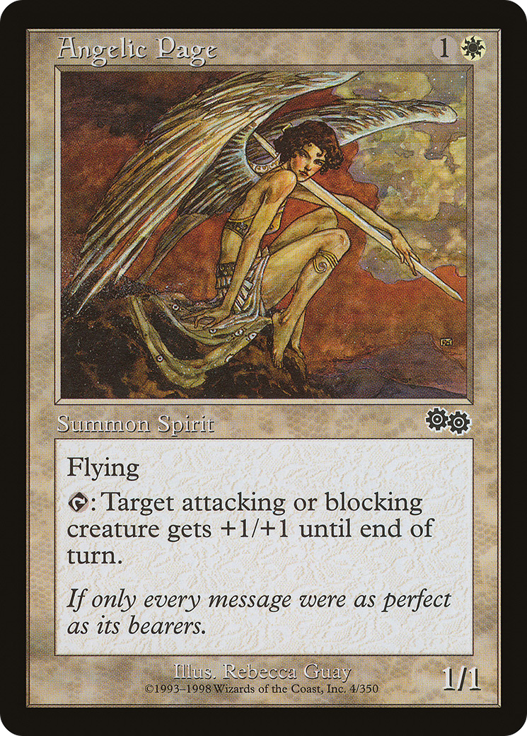 Image of Angelic Page [Urza's Saga]