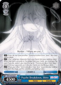 Image of Psyche Breakdown, Shiro (NGL/S58-E092 C) [No Game No Life]