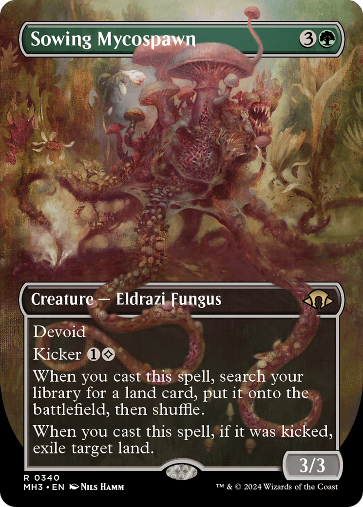 Image of Sowing Mycospawn (Borderless) [Modern Horizons 3]