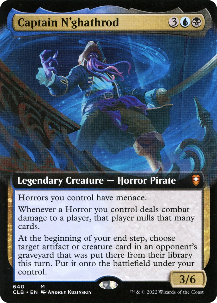 Image of Captain N'ghathrod (Extended Art) [Commander Legends: Battle for Baldur's Gate]