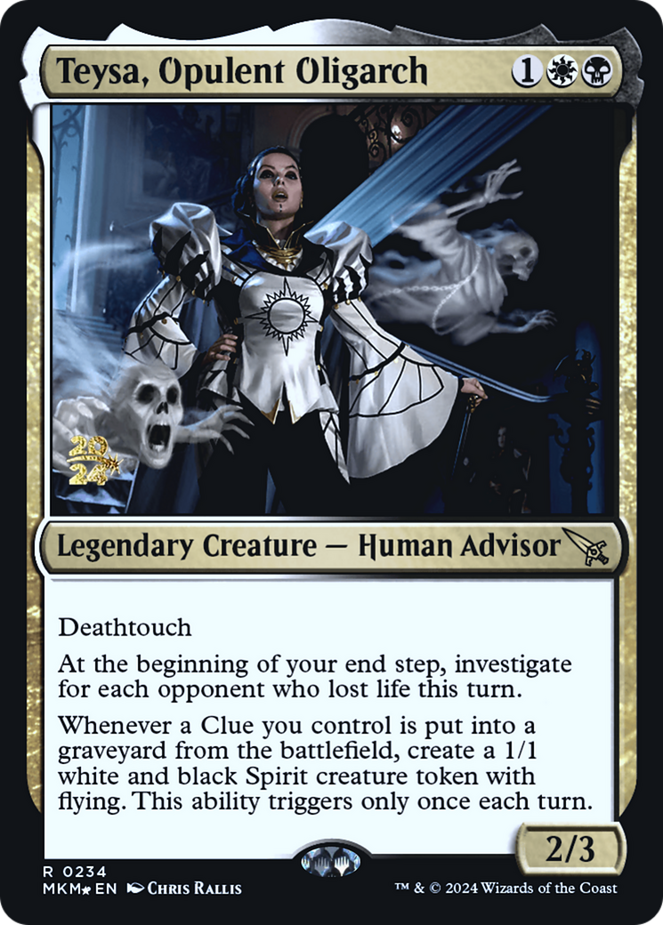 Image of Teysa, Opulent Oligarch [Murders at Karlov Manor Prerelease Promos]