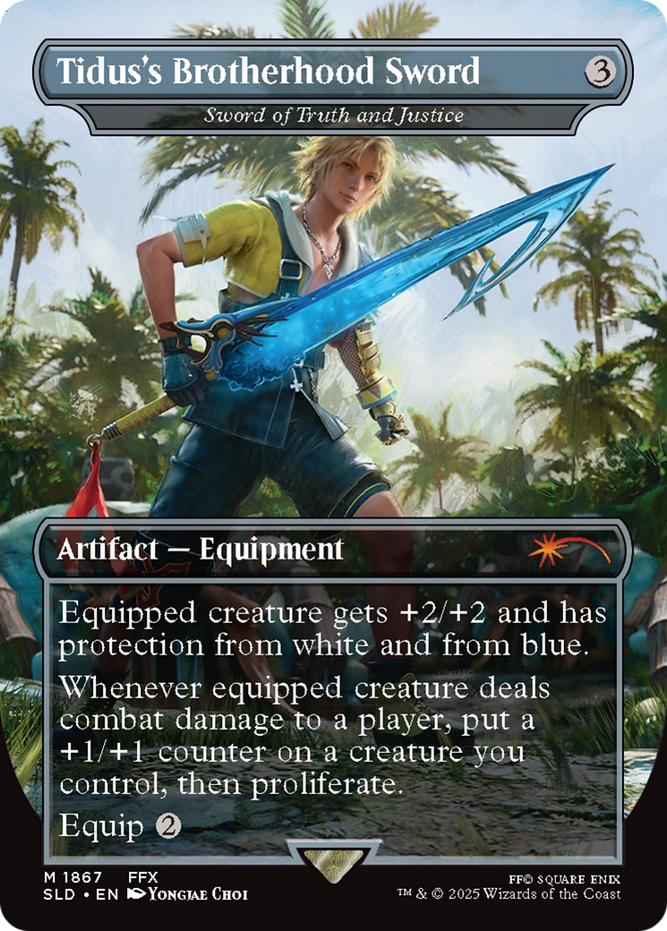Image of Tidus's Brotherhood Sword - Sword of Truth and Justice [Secret Lair Drop Series]