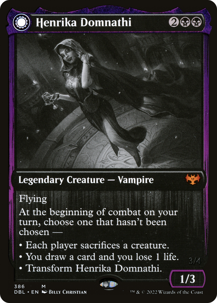 Image of Henrika Domnathi // Henrika, Infernal Seer [Innistrad: Double Feature]