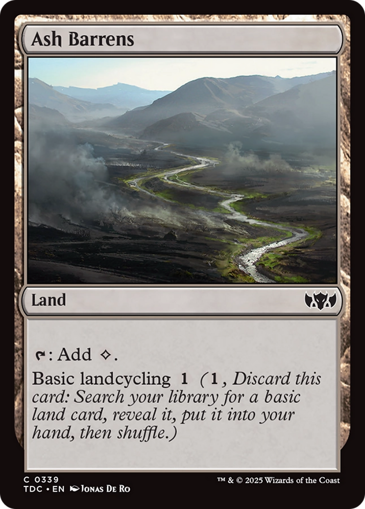 Image of Ash Barrens [Tarkir: Dragonstorm Commander]