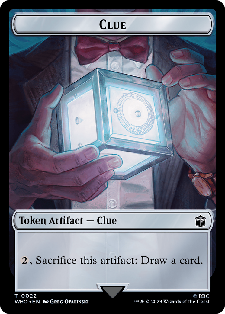 Image of Copy // Clue (0022) Double-Sided Token [Doctor Who Tokens]