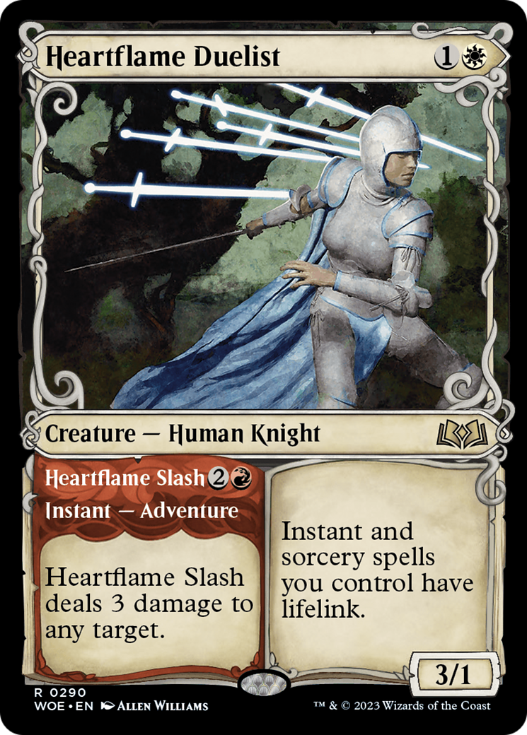 Image of Heartflame Duelist // Heartflame Slash (Showcase) [Wilds of Eldraine]