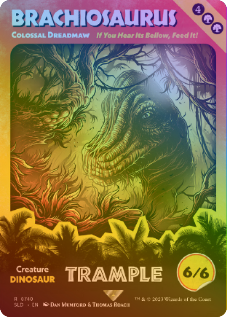 Image of Brachiosaurus - Colossal Dreadmaw (Rainbow Foil) [Secret Lair Drop Series]