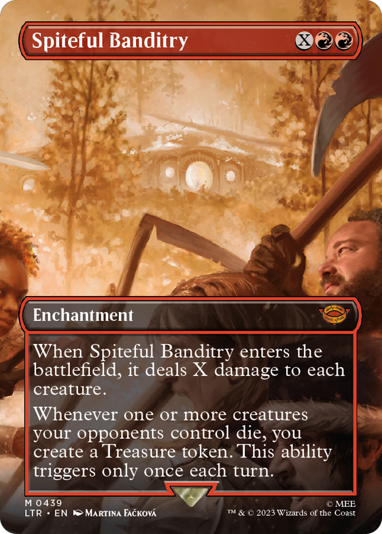 Image of Spiteful Banditry (Borderless Alternate Art) [The Lord of the Rings: Tales of Middle-Earth]