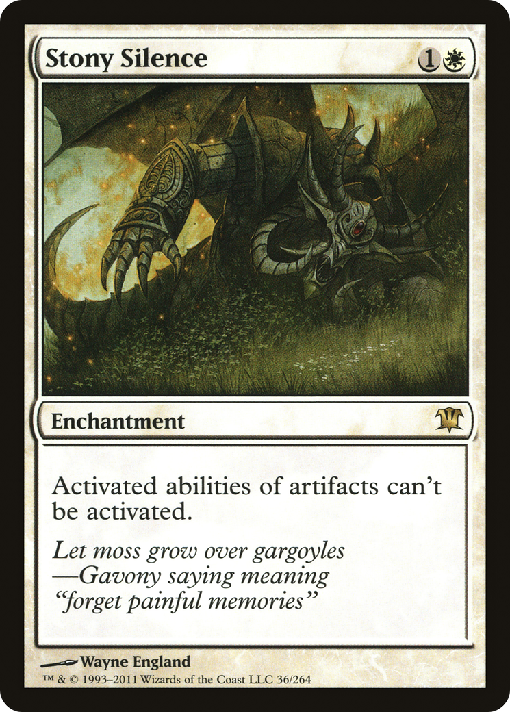 Image of Stony Silence [Innistrad]