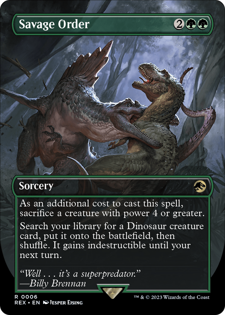 Image of Savage Order (Borderless) [Jurassic World Collection]