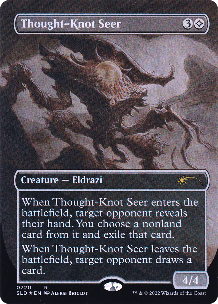 Image of Thought-Knot Seer (720) (Borderless) [Secret Lair Drop Promos]