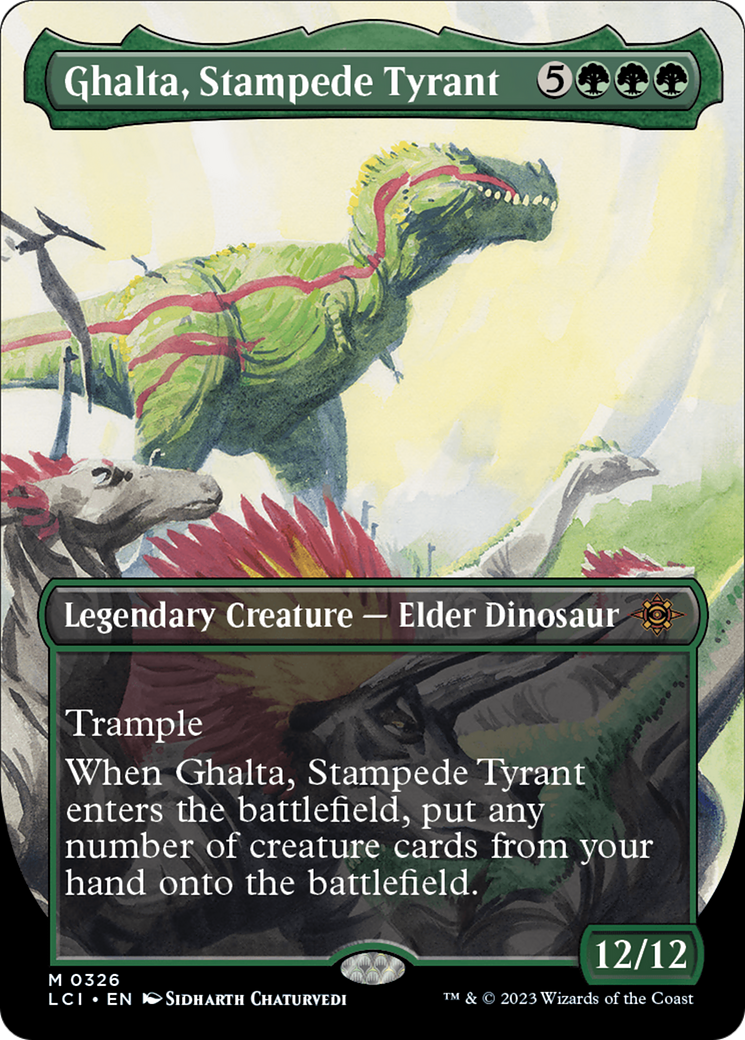 Image of Ghalta, Stampede Tyrant (Borderless) [The Lost Caverns of Ixalan]