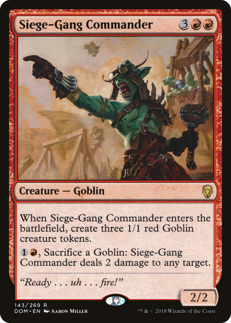 Image of Siege-Gang Commander [Dominaria]