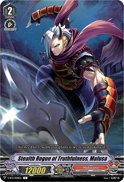 Image of Stealth Rogue of Truthfulness, Mafusa (V-BT11/048EN) [Storm of the Blue Cavalry]