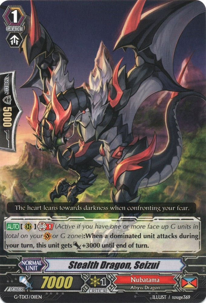 Image of Stealth Dragon, Seizui (G-TD13/011EN) [Evil Eye Sovereign]