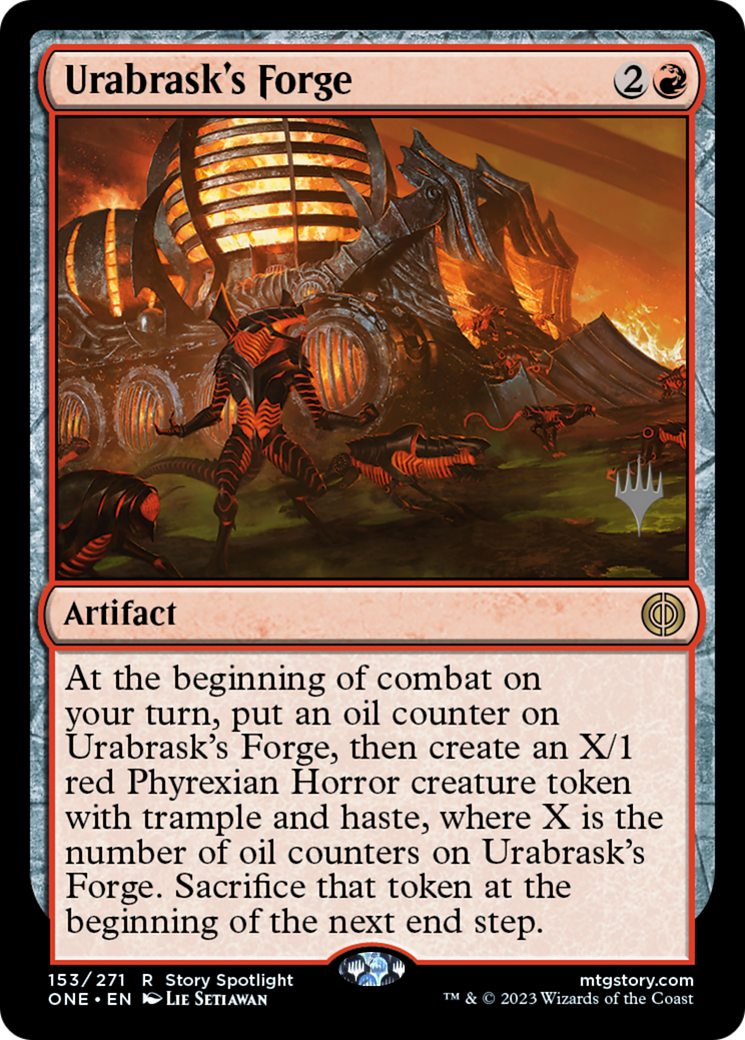 Image of Urabrask's Forge (Promo Pack) [Phyrexia: All Will Be One Promos]