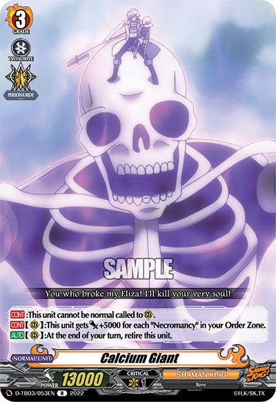 Image of Calcium Giant (D-TB03/053EN) [Shaman King]