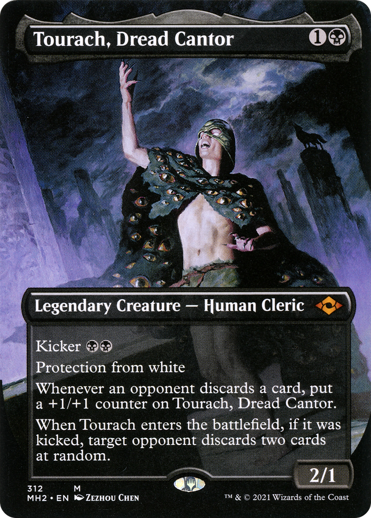 Image of Tourach, Dread Cantor (Borderless Alternate Art) [Modern Horizons 2]