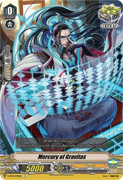 Image of Mercury of Gravitas (V-BT12/075EN) [Divine Lightning Radiance]