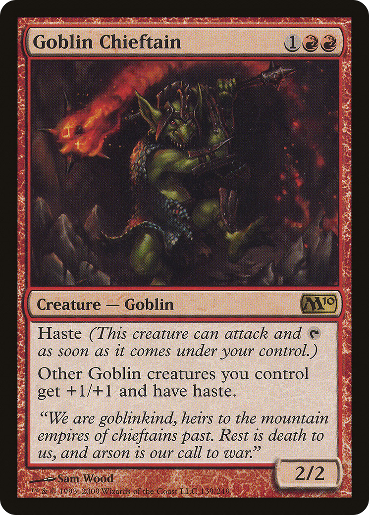 Image of Goblin Chieftain [Magic 2010]