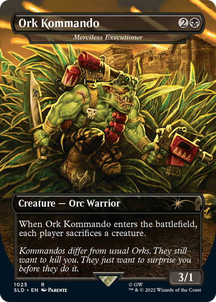 Image of Ork Kommando - Merciless Executioner (Borderless) [Secret Lair Drop Series]