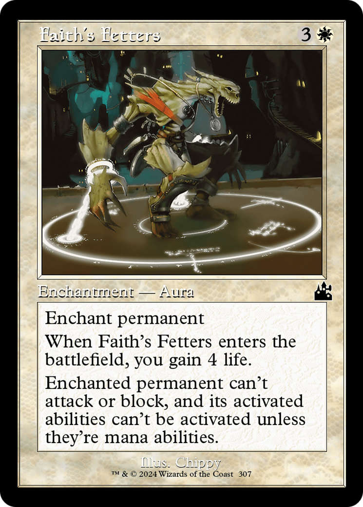 Image of Faith's Fetters (Retro Frame) [Ravnica Remastered]