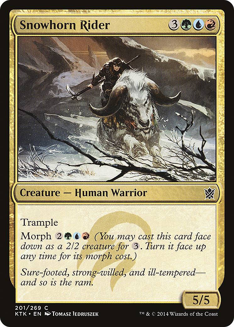 Image of Snowhorn Rider [Khans of Tarkir]