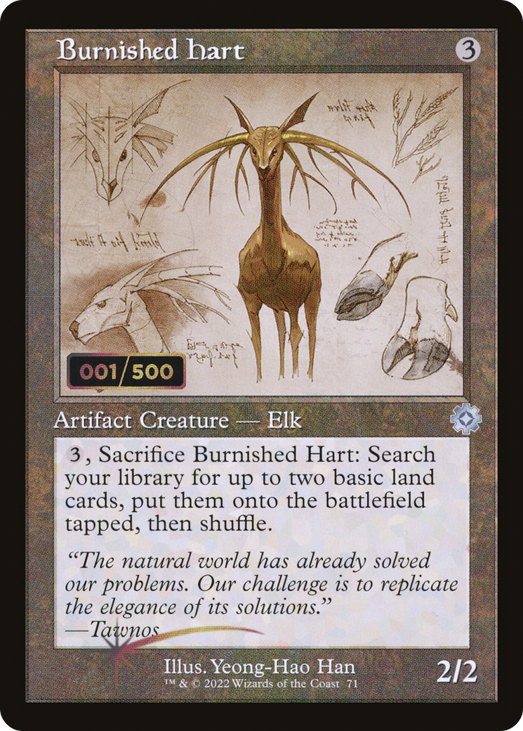 Image of Burnished Hart (Retro Schematic) (Serialized) [The Brothers' War Retro Artifacts]