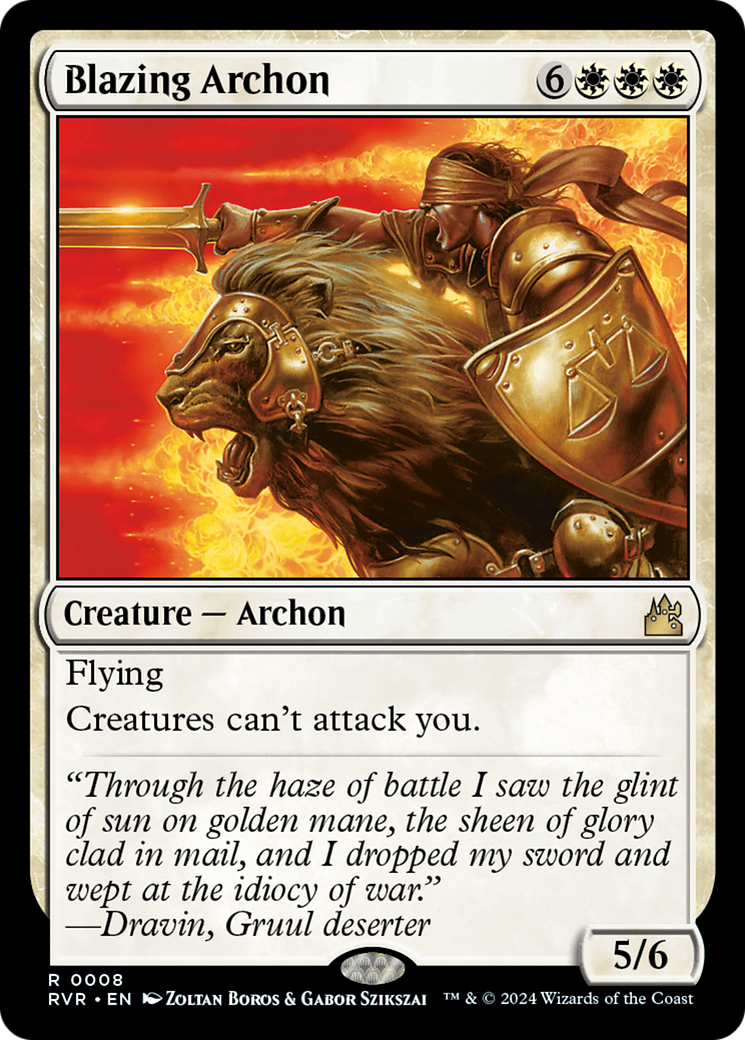 Image of Blazing Archon [Ravnica Remastered]