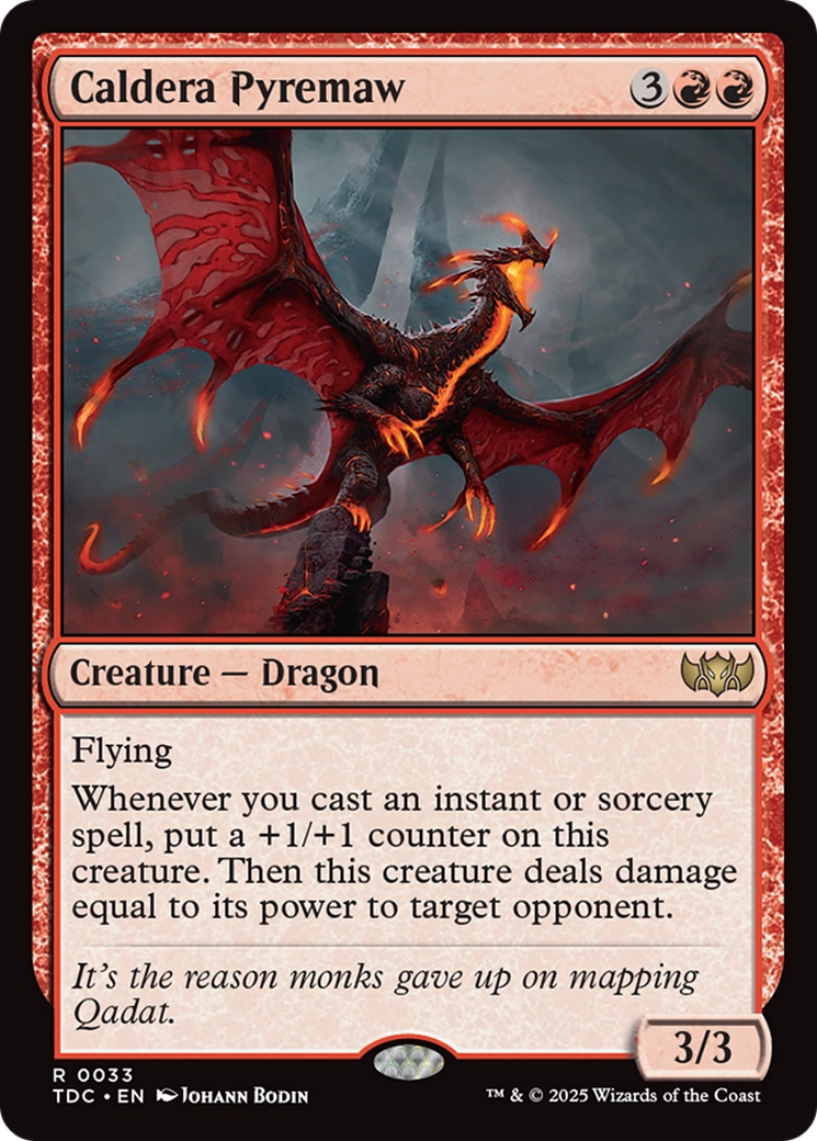 Image of Caldera Pyremaw [Tarkir: Dragonstorm Commander]