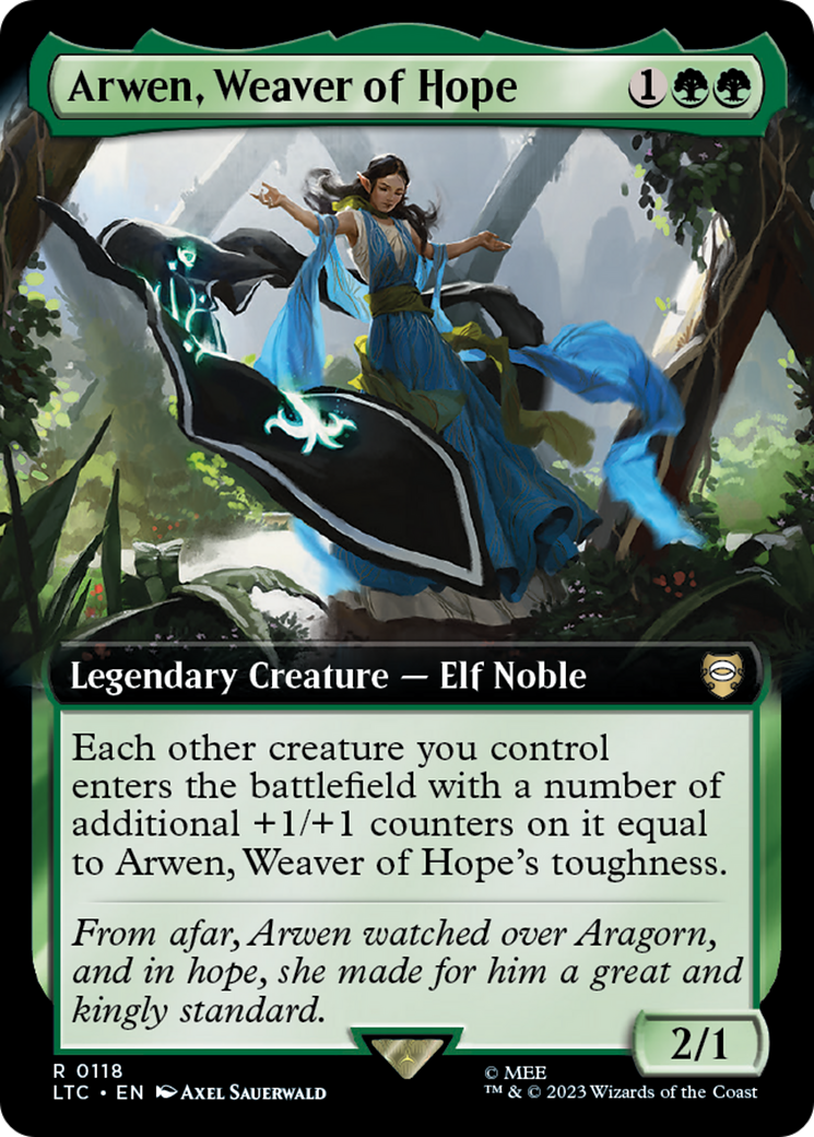 Image of Arwen, Weaver of Hope (Extended Art) (LTC-118) - Tales of Middle-earth Commander: (Extended Art) Foil