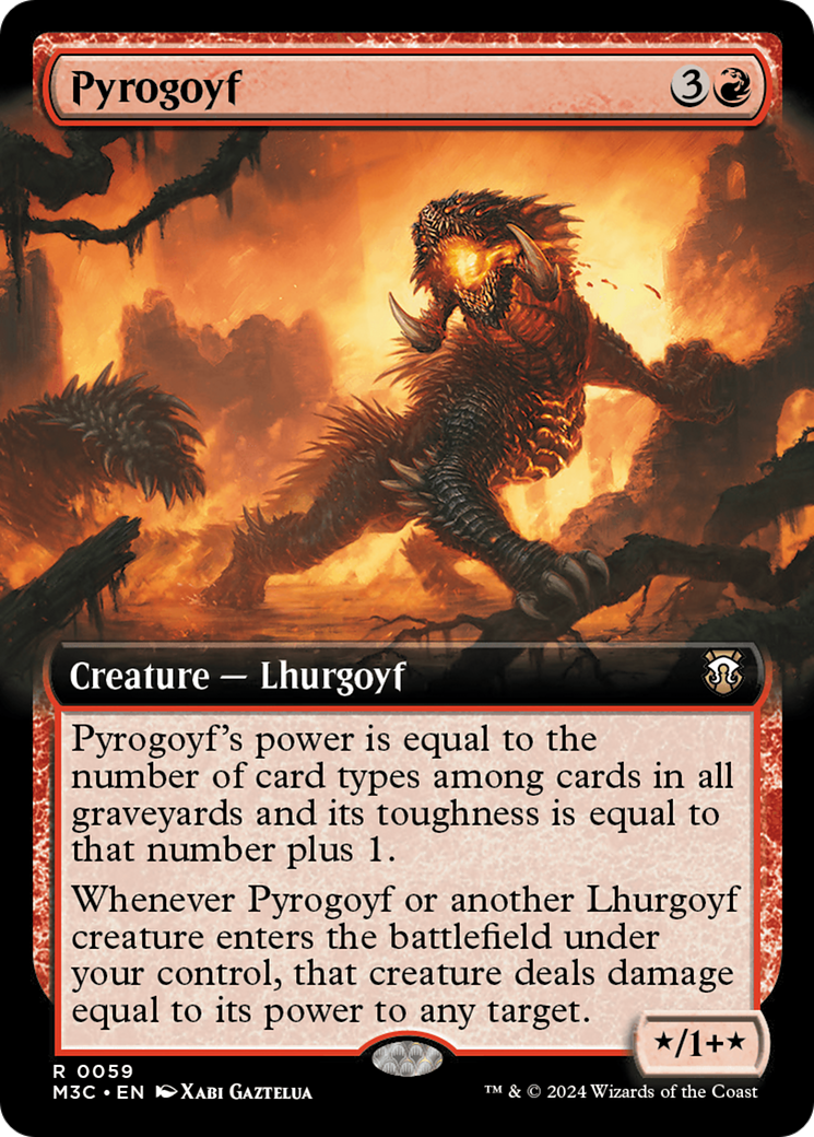 Image of Pyrogoyf (Extended Art) [Modern Horizons 3 Commander]