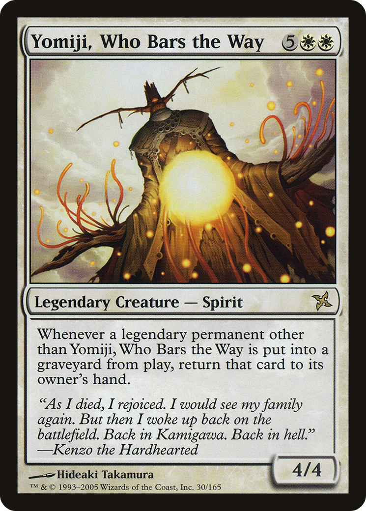 Image of Yomiji, Who Bars the Way [Betrayers of Kamigawa]