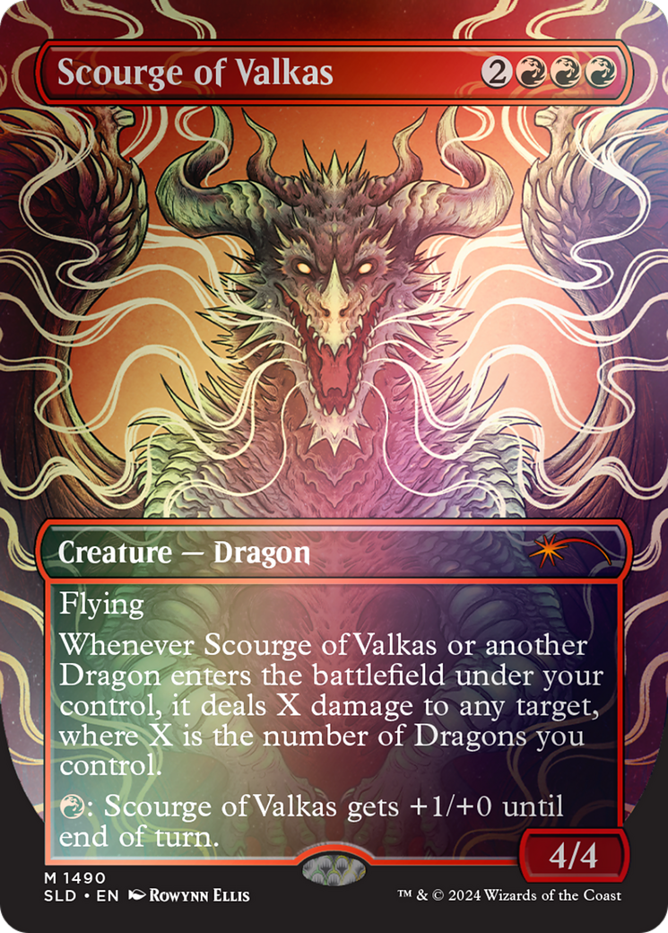 Image of Scourge of Valkas (Rainbow Foil) [Secret Lair Drop Series]