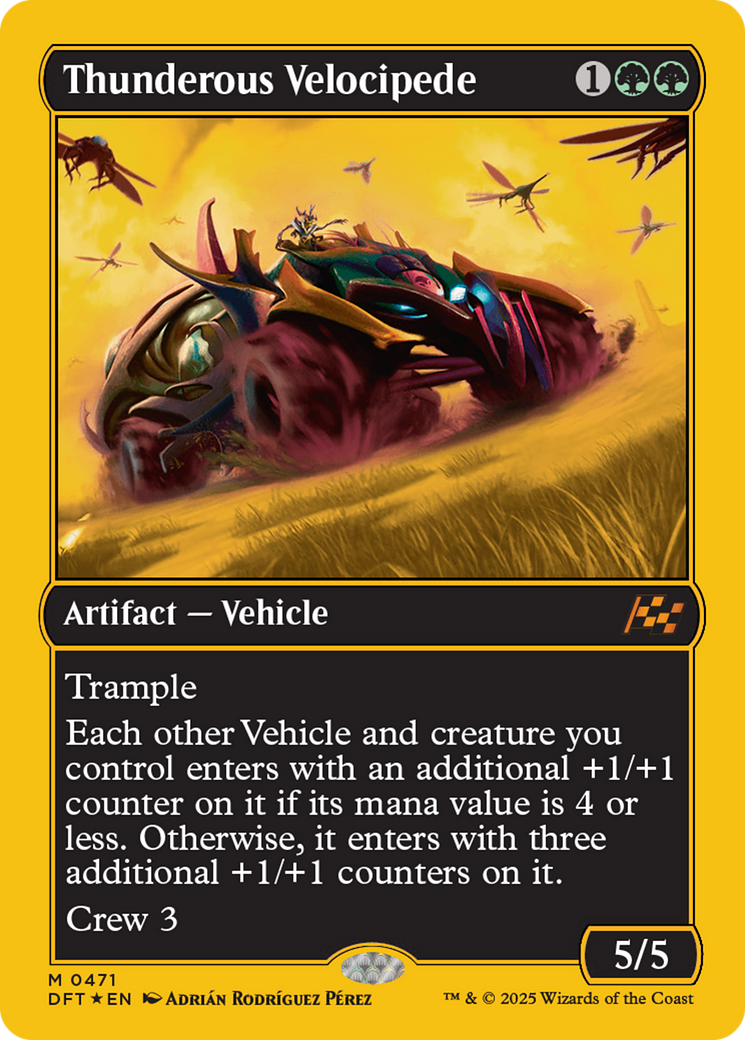Image of Thunderous Velocipede (First-Place Foil) [Aetherdrift]