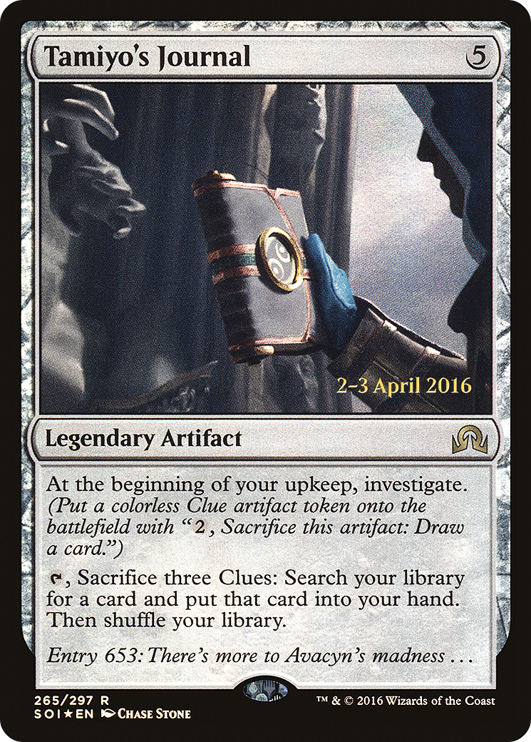 Image of Tamiyo's Journal (Entry 653) [Shadows over Innistrad Promos]