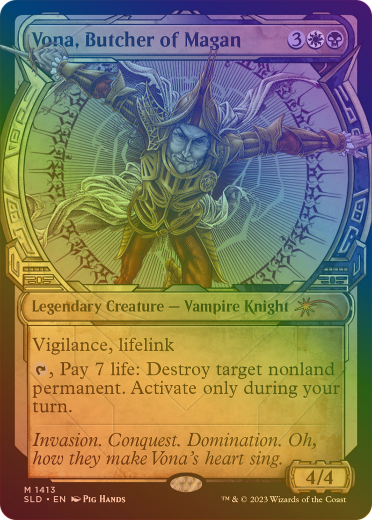 Image of Vona, Butcher of Magan (Rainbow Foil) [Secret Lair Drop Series]